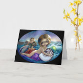 Wenskaart "Amphitrite" Kaart (Gele Bloem)