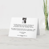 Wenskaart - Angel in Flight Feestdagen Kaart (Achterkant)