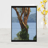 wenskaart "Arbutus Tree" Kaart (Gele Bloem)