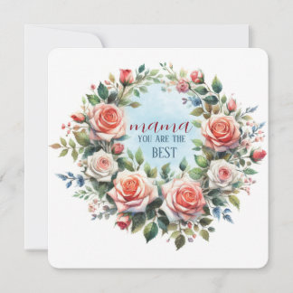 Wenskaart Art Print "MAMA jij bent de BESTE" Kaart