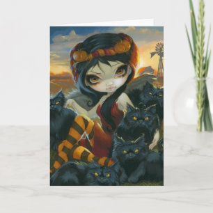 wenskaart "Autumn Katten" Kaart