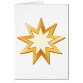 Wenskaart Baha'i Symbol (Voorkant)