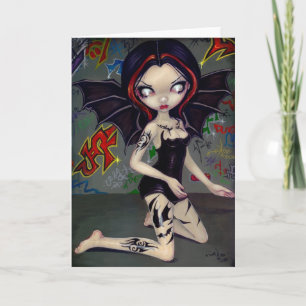 wenskaart "Bat Tattoos" Kaart