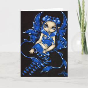 wenskaart "Beauful Blue Fairy" Kaart