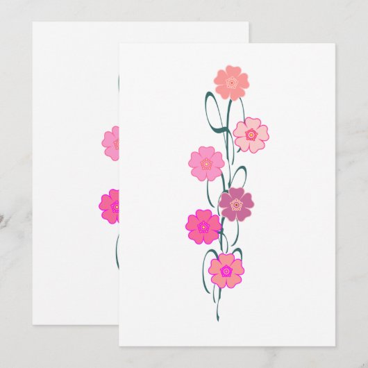 wenskaart bedankkaart (Voorkant / Achterkant)