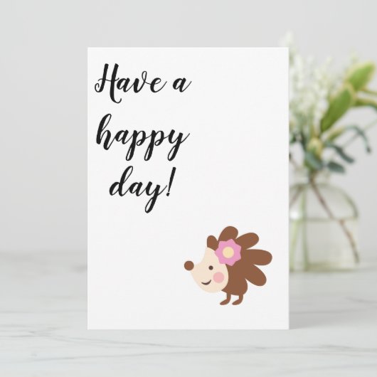 Wenskaart, bedankt kaart (Staand voorkant)