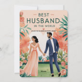 wenskaart "Beste man ter wereld" Feestdagenkaart (Achterkant)