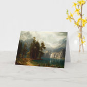 Wenskaart Bierstadt Sierra Nevadas Kaart (Gele Bloem)