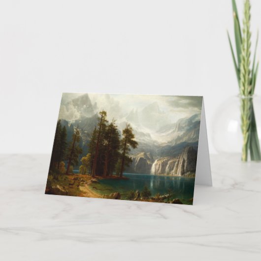 Wenskaart Bierstadt Sierra Nevadas Kaart (Voorkant)