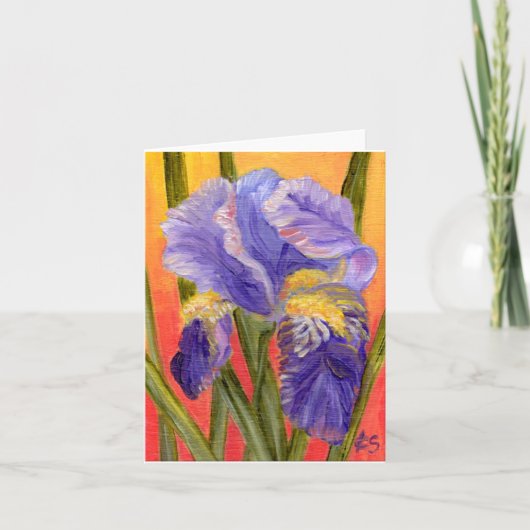 wenskaart "Big Iris" Kaart (Voorkant)