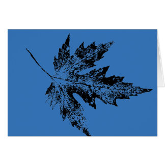 wenskaart "Big Maple in Black Green"