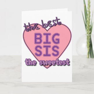 Wenskaart Big Sister Kaart