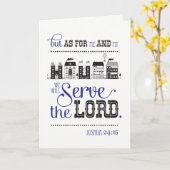 Wenskaart Bijbeltekst Jozua 24 Nieuw Huis Kaart (Gele Bloem)