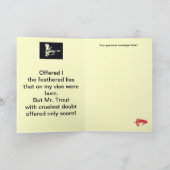 wenskaart "Black Gnat", ruw forel Kaart (Binnen)