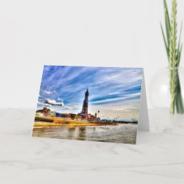 Wenskaart Blackpool Tower Kaart