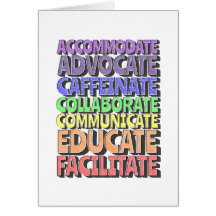 Wenskaart (blanco binnenin) Een schooldag