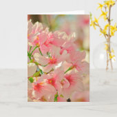 Wenskaart, blanco binnenin kaart (Gele Bloem)