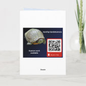 Wenskaart Blauw vogeltje Prettige Feestdagen (Achterkant)