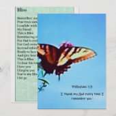 Wenskaart "Bliss" Feestdagenkaart (Voorkant / Achterkant)