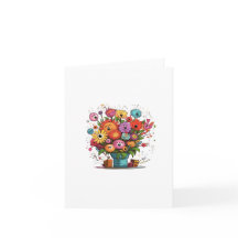 Wenskaart, Bloemen, blanco kaart, elke gelegenheid
