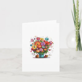 Wenskaart, Bloemen, blanco kaart, elke gelegenheid Kaart