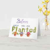 Wenskaart Bloom Kaart (Gele Bloem)