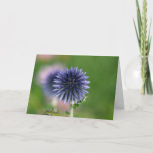 Wenskaart - Blue Wereldbol Thistle Kaart