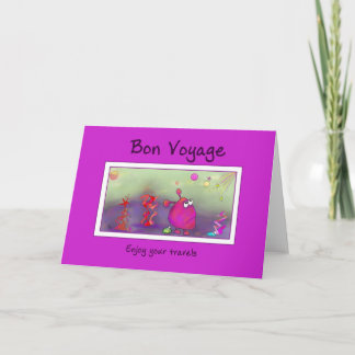 Wenskaart - Bon Voyage Kaart