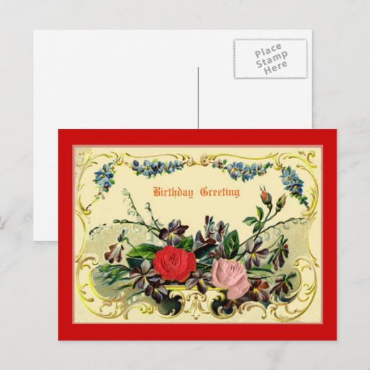  Wenskaart Briefkaart (Voorkant / Achterkant)