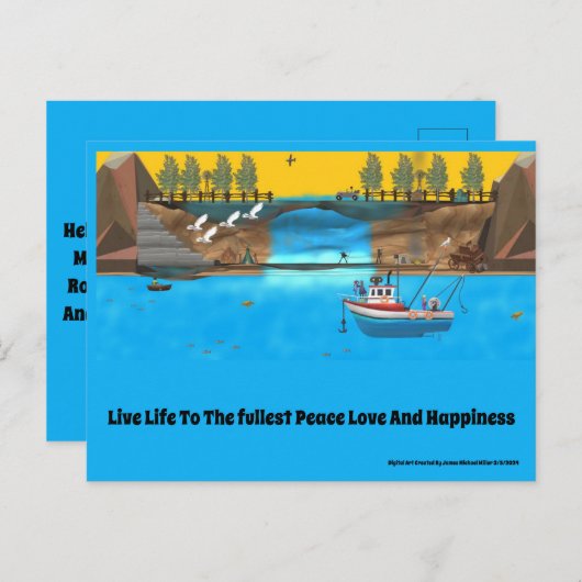 wenskaart briefkaart (Voorkant / Achterkant)