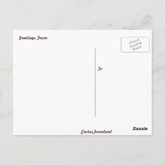 Wenskaart Briefkaart (Achterkant)