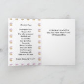 Wenskaart-bruiloft gefeliciteerd kaart (Binnen)