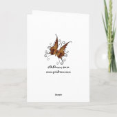 wenskaart "Butterfly Fae" Kaart (Achterkant)