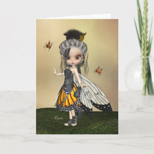 wenskaart "Butterfly Fae" Kaart