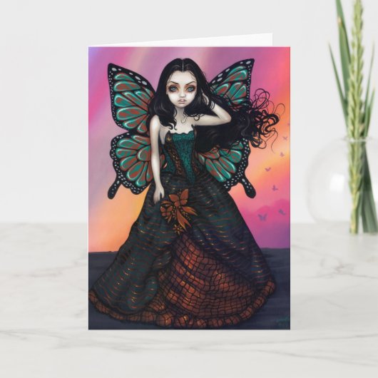 wenskaart "Butterfly Sunset" Kaart (Voorkant)