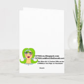 Wenskaart - Candy Cane Tennis Feestdagen Kaart (Achterkant)