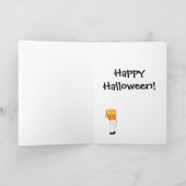 Wenskaart Candy Corn Halloween Kaart (Binnen)