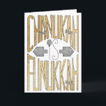 wenskaart "Chanukah is Funukkah" Feestdagen Kaart<br><div class="desc">"Hier is een Wenskaart met Envelope "Chanukah is Funukkah". Als je deze kaart wilt personaliseren, moet je gewoon tekst verwijderen en je eigen woorden toevoegen. Kies uw favoriete doopvontstijl, kleur, grootte, en formulering. Bedankt voor het stoppen en winkelen. Veel waardering!!! Happy Chanukah/Hanukkah! Maat: Standaard (5 x 7 inch) Geestdagen of...</div>