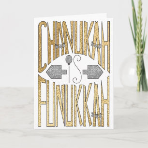 wenskaart "Chanukah is Funukkah" Feestdagen Kaart