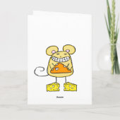 Wenskaart Cheesy Happy Birthday Mouse Kaart (Achterkant)