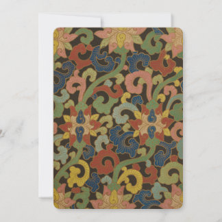 Wenskaart Chinees Ornament ontwerp Feestdagenkaart