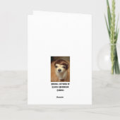 wenskaart "Chola Alert" Kaart (Achterkant)