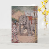 wenskaart "Circus Parade" Kaart (Gele Bloem)