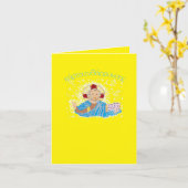 Wenskaart/Comfort in het Grieks Kaart (Gele Bloem)