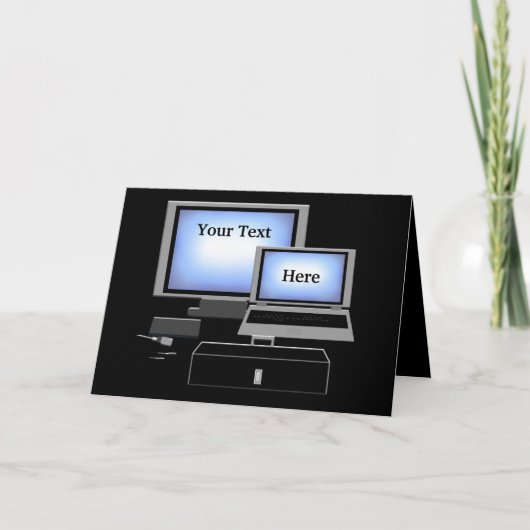 Wenskaart Computer Repair Service Kaart (Voorkant)