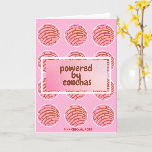 Wenskaart Conchas Kaart (Gele Bloem)