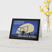 Wenskaart "congrats-Afstudeerder" 5x7 w/plain wht Kaart (Gele Bloem)