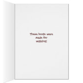 Wenskaart Cowboy Fringed Boots (Binnen (Rechts))