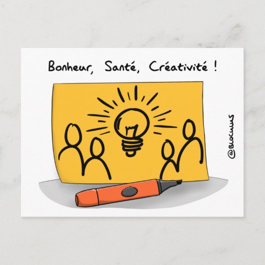 Wenskaart "Creativiteit" Briefkaart (Voorkant)