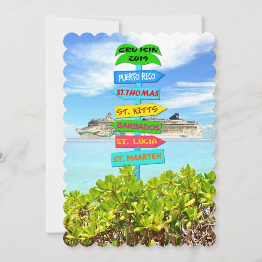 Wenskaart - Cruise 2019 Feestdagenkaart (Voorkant)